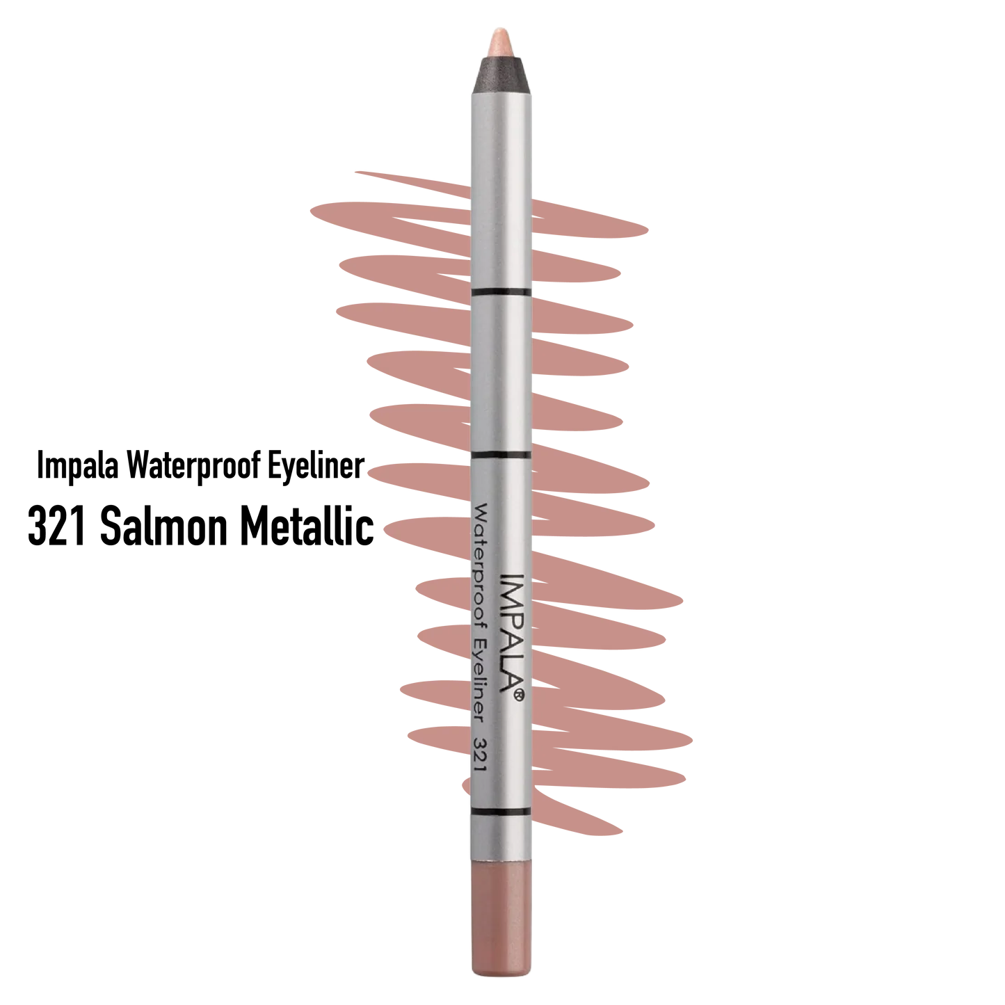 Impala Waterproof Eyeliner 321 Salmon Metallic – Αδιάβροχο Eyeliner 321 Salmon Metallic