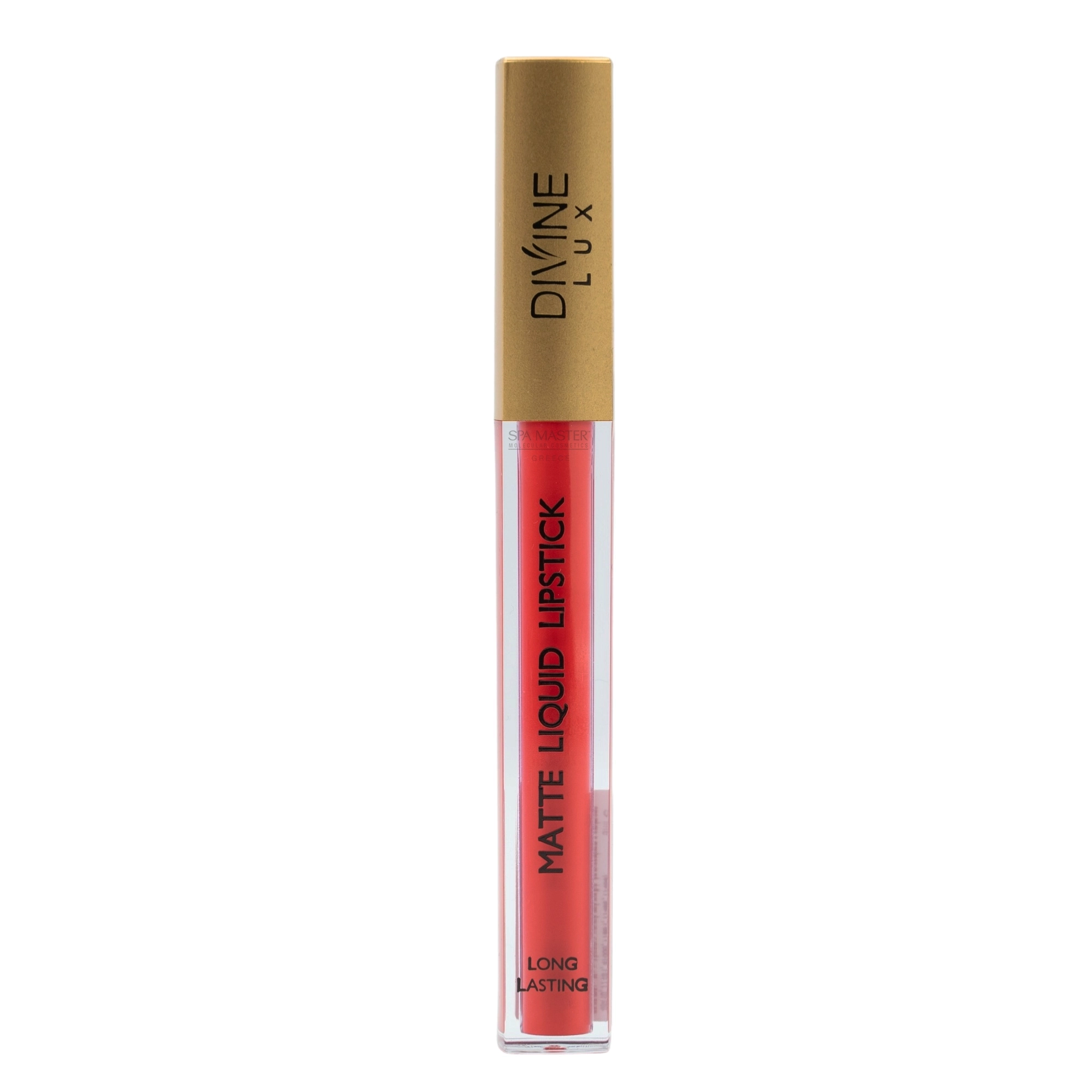 Divine Lux Matte Liquid Lipstick No.05 Poppy – Ματ Κραγιόν Υγρής Μορφής με Μακρά Διάρκεια & Βελούδινο Φινίρισμα - Image 3