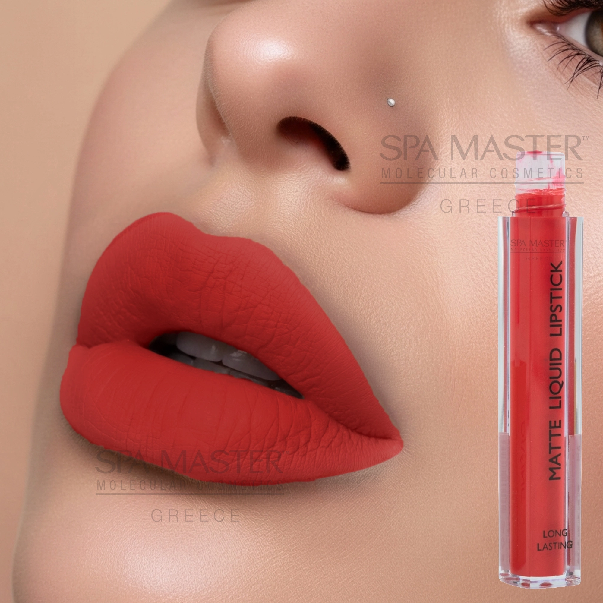 Divine Lux Matte Liquid Lipstick No.05 Poppy – Ματ Κραγιόν Υγρής Μορφής με Μακρά Διάρκεια & Βελούδινο Φινίρισμα - Image 2
