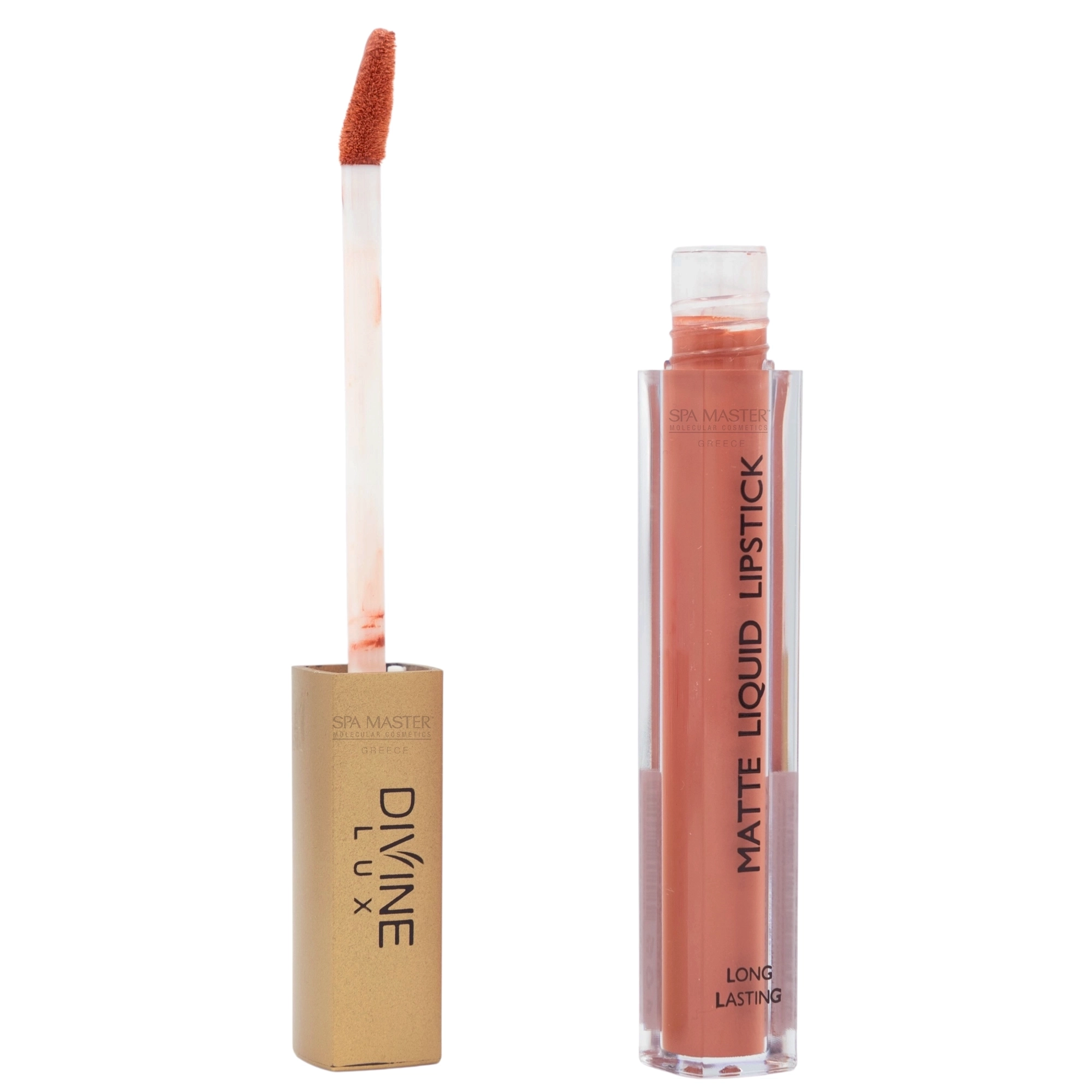 Divine Lux Matte Liquid Lipstick No.16 Gardenia – Ματ Κραγιόν Υγρής Μορφής με Μακρά Διάρκεια & Βελούδινο Φινίρισμα - Image 4