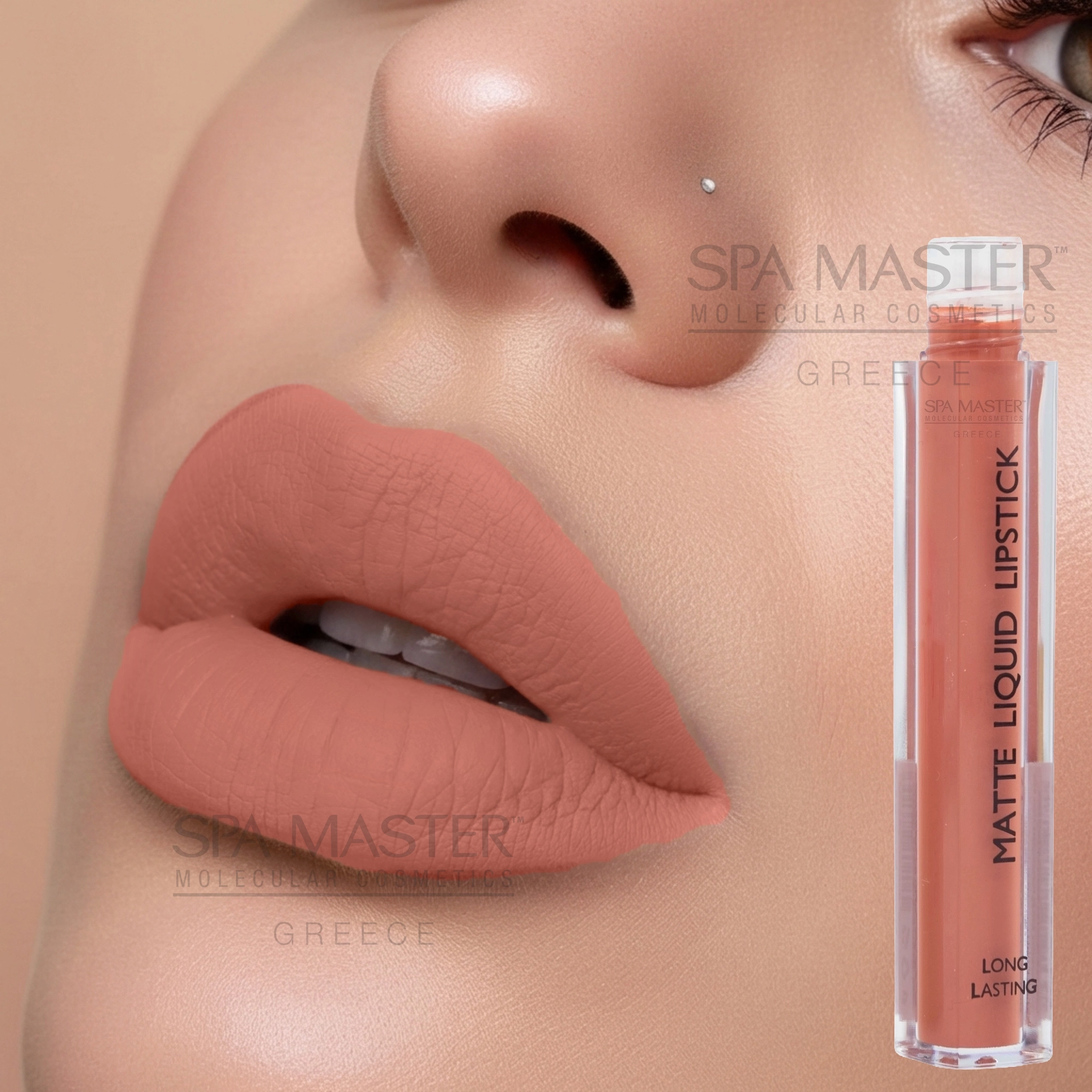 Divine Lux Matte Liquid Lipstick No.16 Gardenia – Ματ Κραγιόν Υγρής Μορφής με Μακρά Διάρκεια & Βελούδινο Φινίρισμα - Image 2