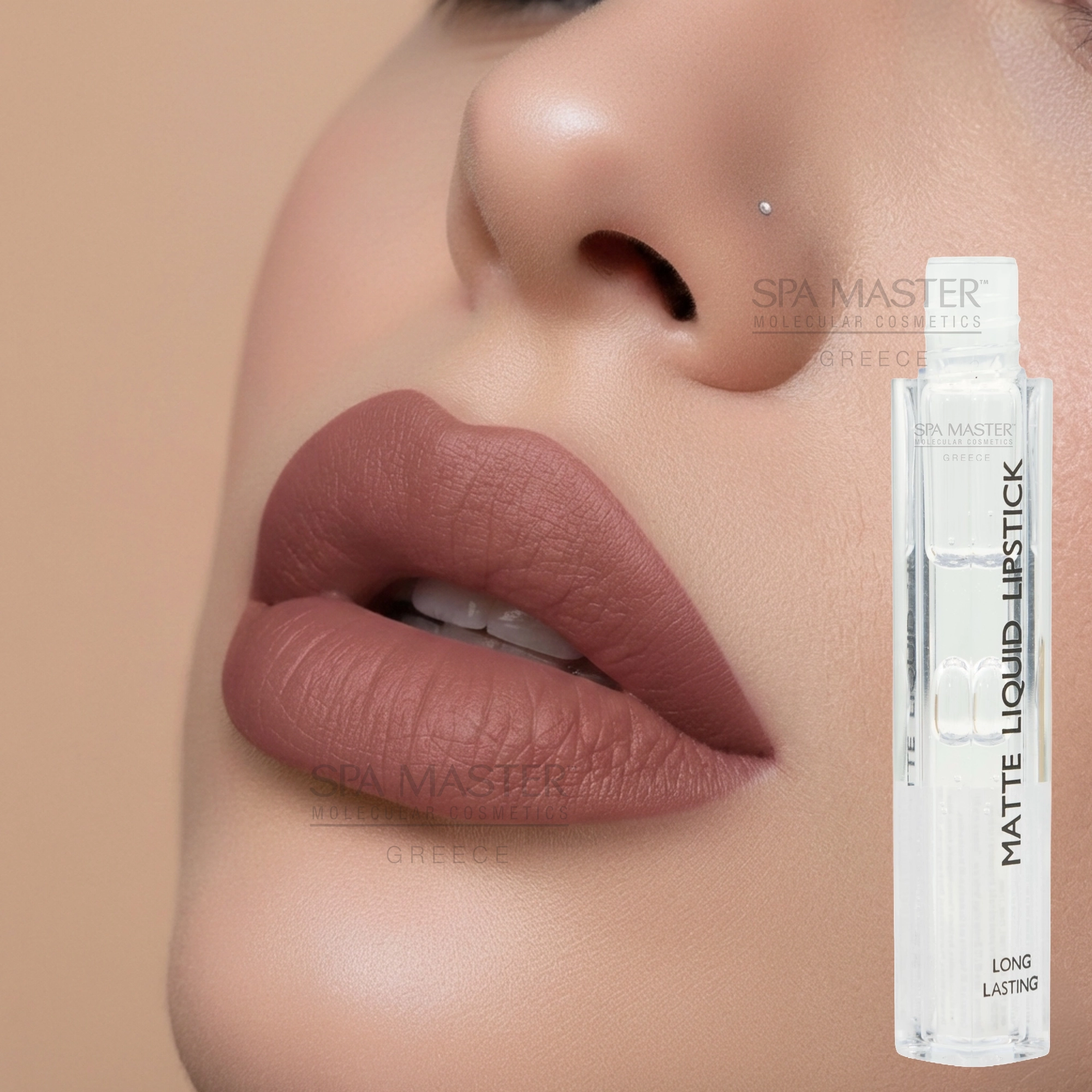 Divine Lux Matte Liquid Lipstick No.20 Transparent Clear – Ματ Κραγιόν Υγρής Μορφής με Μακρά Διάρκεια & Βελούδινο Φινίρισμα - Image 2