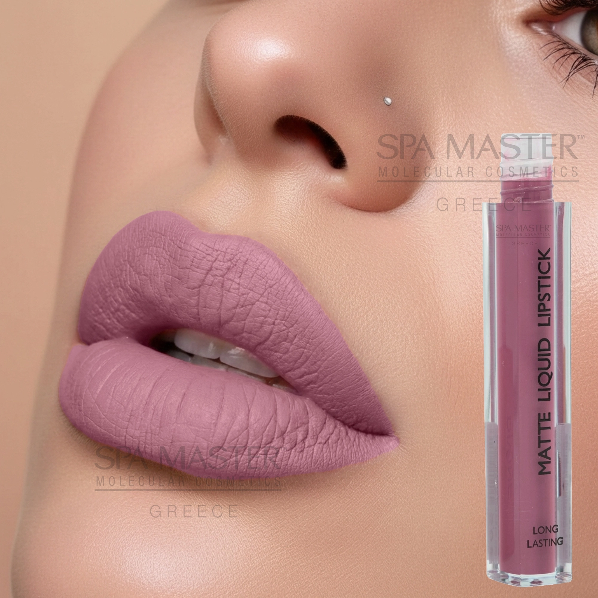 Divine Lux Matte Liquid Lipstick No.22 Water Lily – Ματ Κραγιόν Υγρής Μορφής με Μακρά Διάρκεια & Βελούδινο Φινίρισμα - Image 2