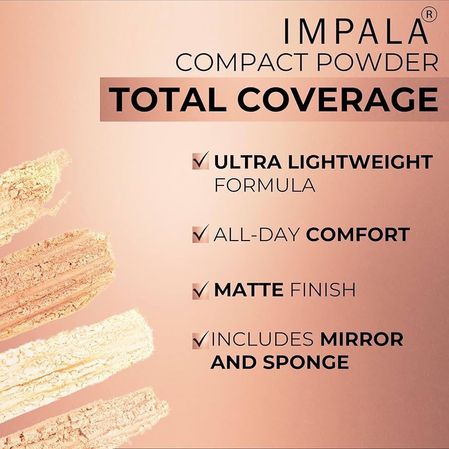 Πούδρα Impala Antibacterial Compact Powder 12g No03 – Αντιβακτηριδιακή Πούδρα Προσώπου - Image 2