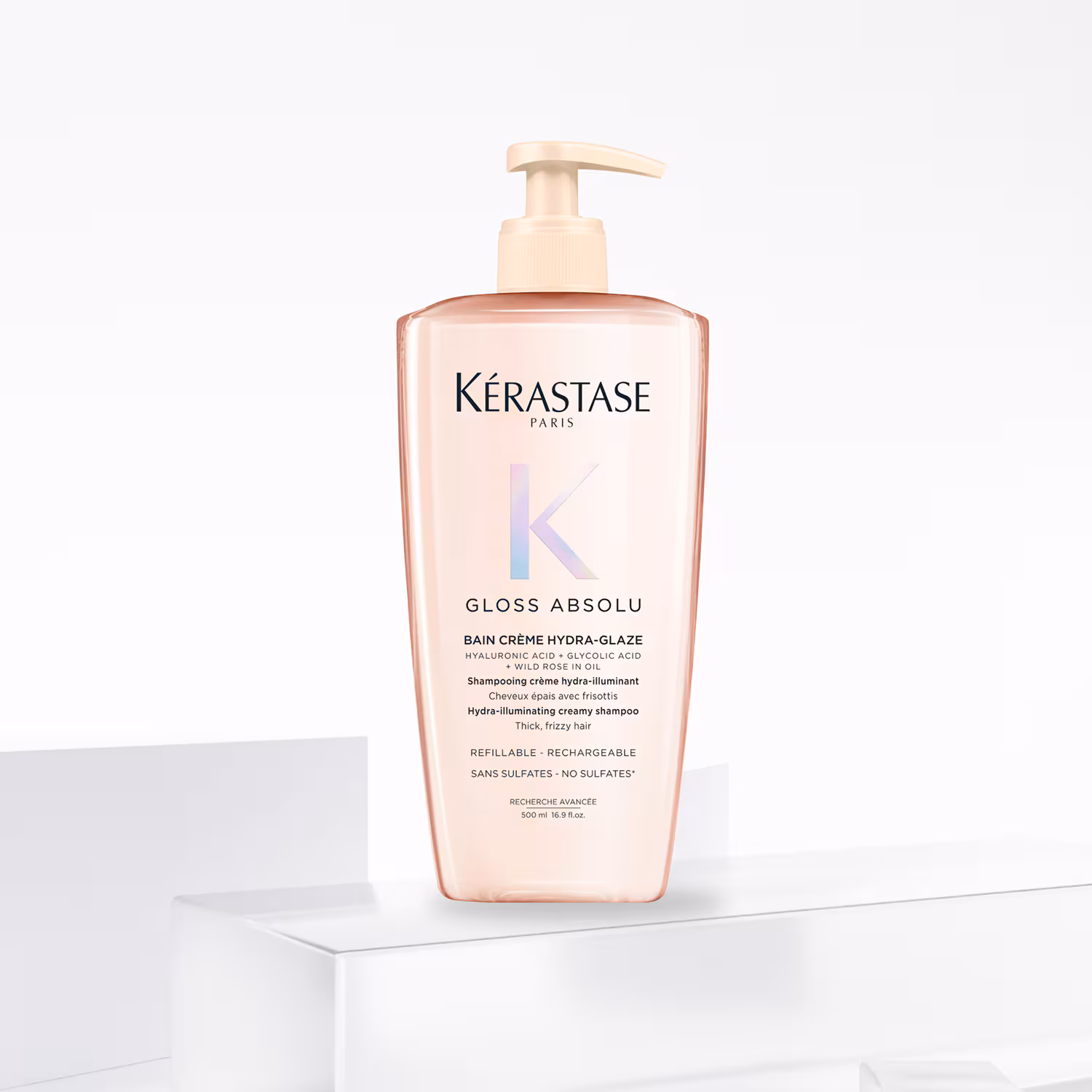 Kérastase Gloss Absolu Bain Riche Crème Hydra Glaze Shampoo 250ml – Σαμπουάν για Χοντρά Μαλλιά με Τάση Φριζαρίσματος - Image 3