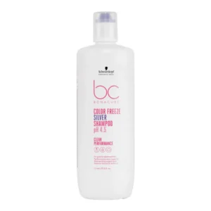 Schwarzkopf Bonacure Color Freeze Silver Shampoo 1000ml – Σαμπουάν Εξουδετέρωσης Κίτρινων Τόνων για Ξανθά & Γκρίζα Μαλλιά