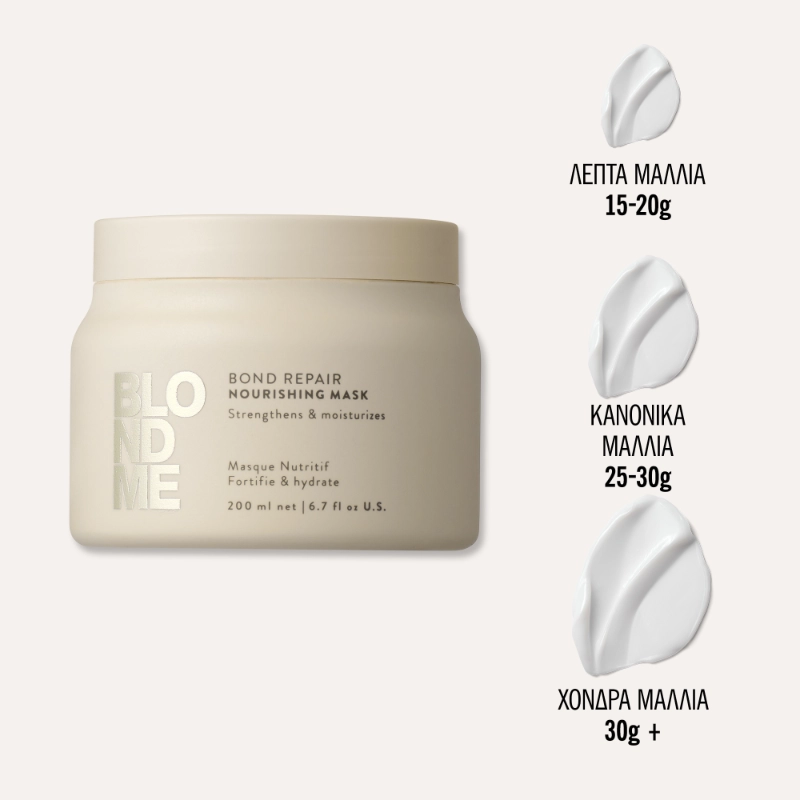 Schwarzkopf BLONDME Bond Repair Nourishing Mask 200ml – Εντατική Θρέψη & Επανόρθωση για Ξανθά Μαλλιά - Image 2