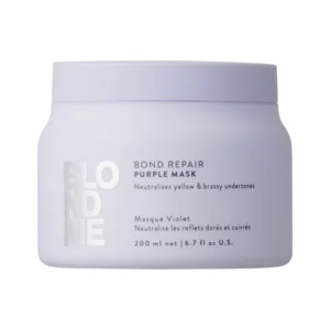 Schwarzkopf BLONDME Bond Repair Purple Mask 200ml – Μάσκα Εξουδετέρωσης Κίτρινων Τόνων & Επανόρθωσης