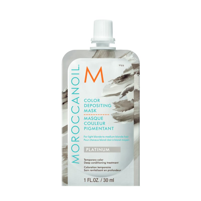Moroccanoil Color Depositing Mask Platinum 30ml – Χρωμομάσκα Εξουδετέρωσης Κίτρινων Τόνων Travel Size