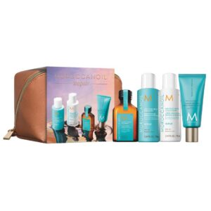 Moroccanoil Travel Kit Repair Set (Shampoo, Conditioner, Oil Treatment, Hand Cream, Νεσεσέρ)
