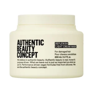 Authentic Beauty Concept Replenish Light Cream Mask 200ml – Ανάλαφρη Μάσκα Επανόρθωσης για Ταλαιπωρημένα Μαλλιά