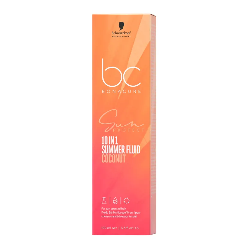 Schwarzkopf Bonacure Sun Protect 10-in-1 Summer Fluid 100ml – Leave-In Θεραπεία Πολλαπλών Δράσεων - Image 4