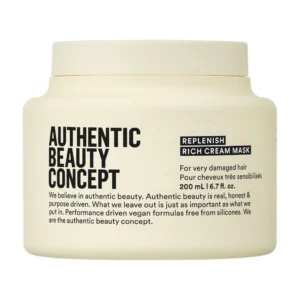 Authentic Beauty Concept Replenish Rich Cream Mask 200ml – Μάσκα Βαθιάς Επανόρθωσης για Χονδρά & Ταλαιπωρημένα Μαλλιά