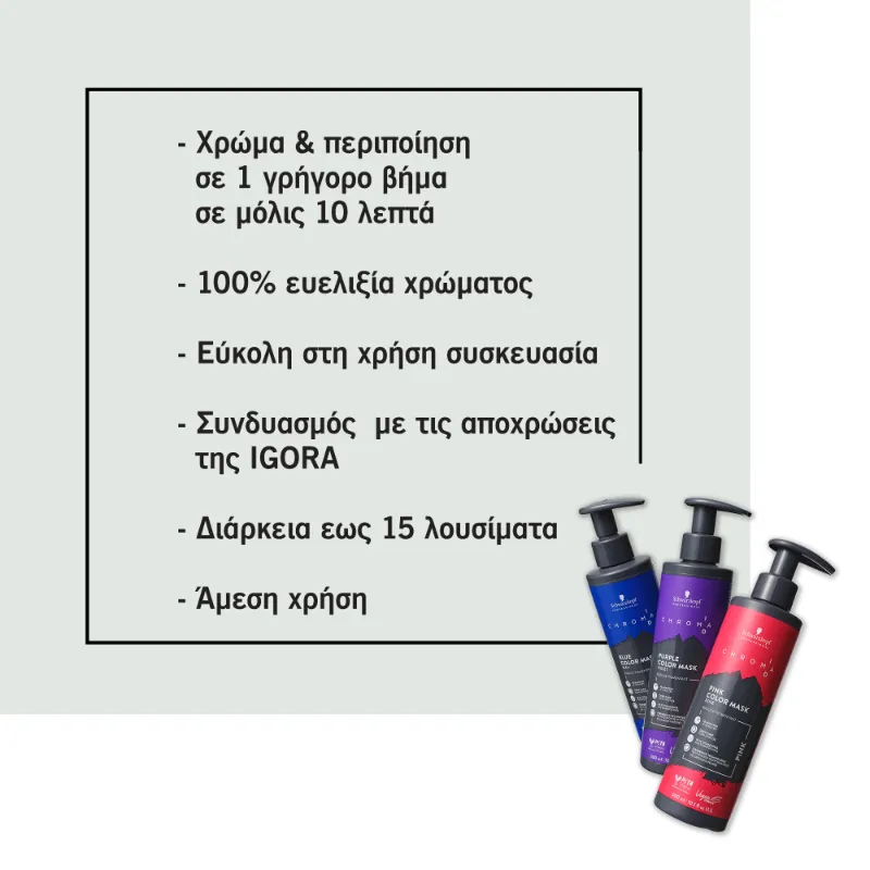 Schwarzkopf Chroma ID Bonding Color Mask 9.5-19 300ml – Μάσκα Χρώματος για Ψυχρό Πολύ Ανοιχτό Ξανθό - Image 3