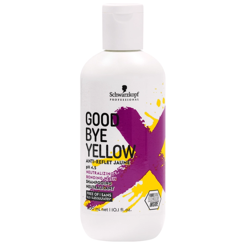 Schwarzkopf Goodbye Yellow Shampoo 300ml – Σαμπουάν κατά των Κίτρινων Τόνων για Ξανθά & Γκρίζα Μαλλιά