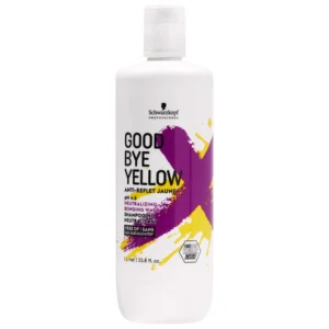 Schwarzkopf Goodbye Yellow Shampoo 1000ml – Σαμπουάν κατά των Κίτρινων Τόνων για Ξανθά & Γκρίζα Μαλλιά