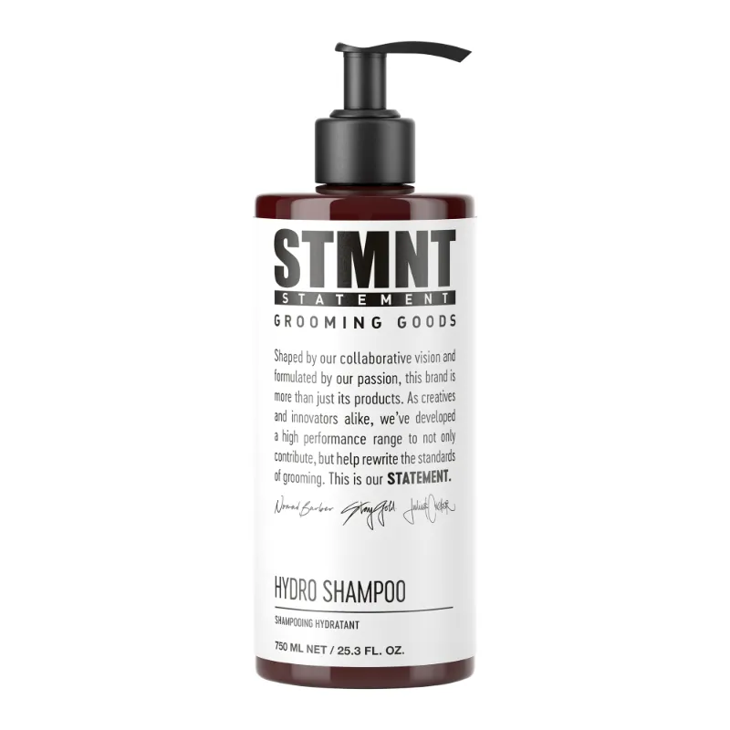 STMNT Hydro Shampoo 750ml – Επαγγελματικό Ενυδατικό Σαμπουάν για Απαλό Καθαρισμό