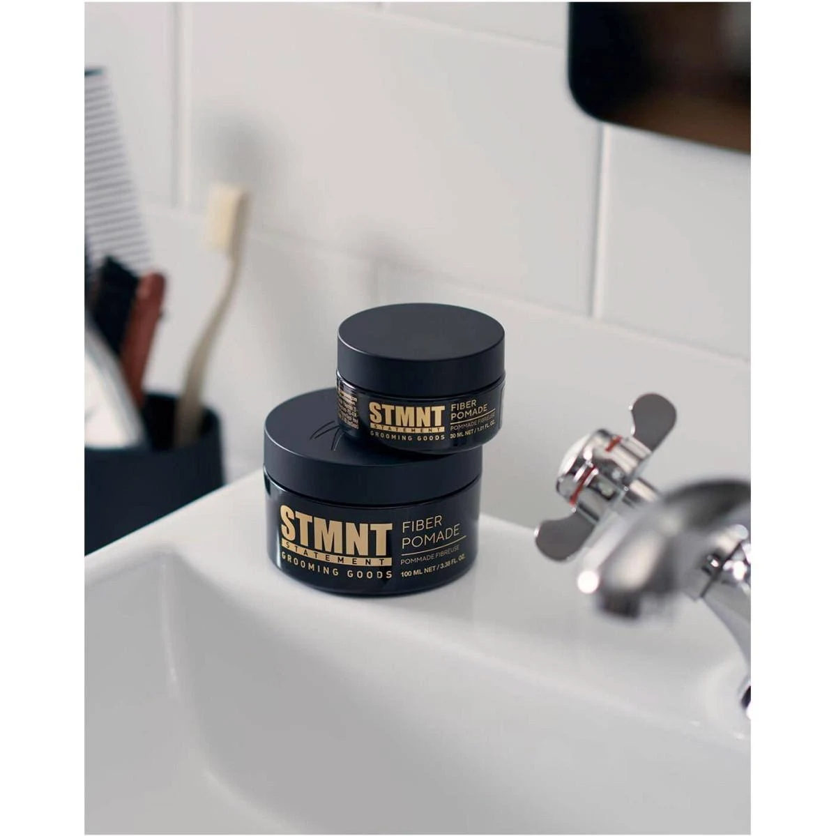 STMNT Fiber Pomade 100ml – Pomade Μαλλιών με Ίνες για Υφή & Δυνατό Κράτημα - Image 6