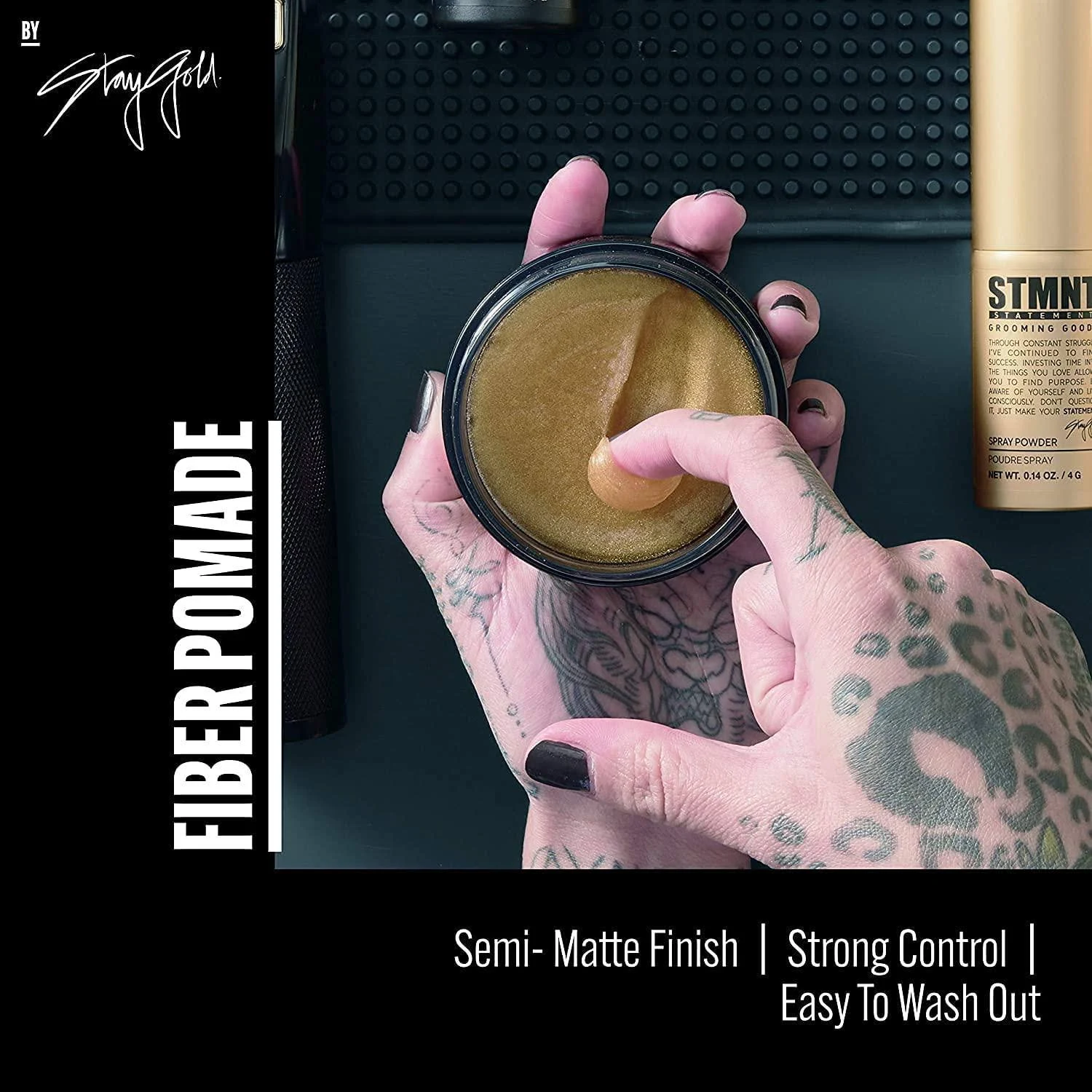 STMNT Fiber Pomade 100ml – Pomade Μαλλιών με Ίνες για Υφή & Δυνατό Κράτημα - Image 7