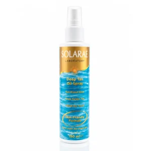 SOLARAE Laboratory Deep Tan Oil 150ml Spray Pump – Αντηλιακό Λάδι Σώματος για Φυσικό Μαύρισμα με Argan Oil, Vitamin E & Sesame Oil