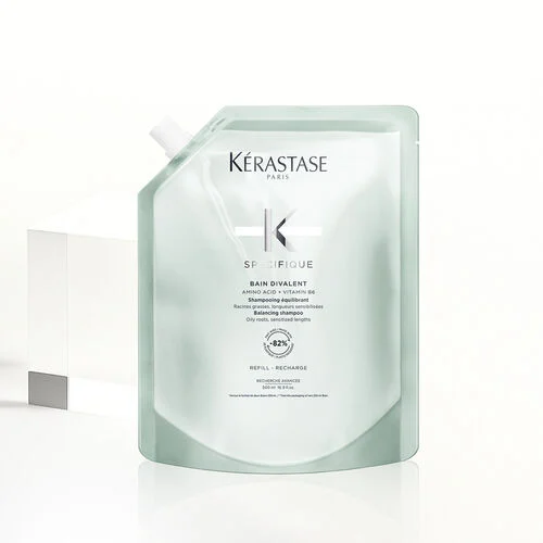 Kérastase Specifique Bain Divalent Refill 500ml – Σαμπουάν Εξισορρόπησης για Λιπαρές Ρίζες & Ταλαιπωρημένα Μήκη - Image 3
