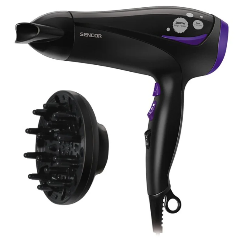 Sencor SHD 108VT Hair Dryer – Πιστολάκι Μαλλιών με Ιονισμό, Diffuser & Κρύο Αέρα