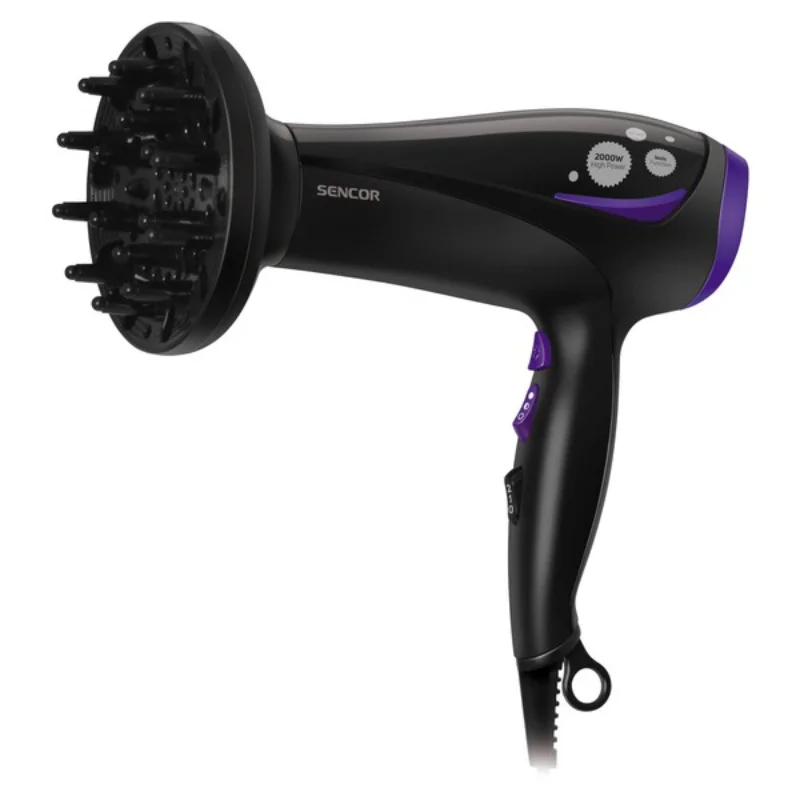 Sencor SHD 108VT Hair Dryer – Πιστολάκι Μαλλιών με Ιονισμό, Diffuser & Κρύο Αέρα - Image 2