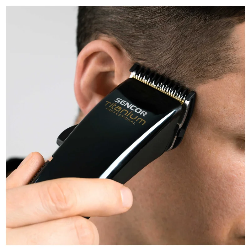 Sencor SHP 8400BK Hair Clipper – Κουρευτική Μηχανή Μαλλιών με 8 Οδηγούς, Direct Drive & Θήκη Ταξιδίου - Image 4