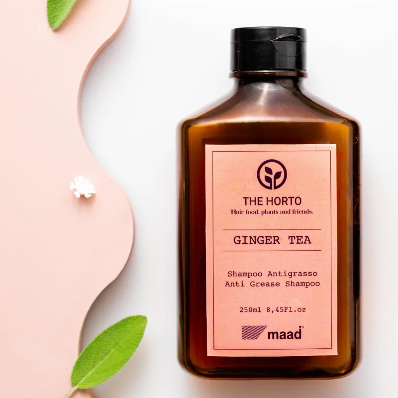 MAAD The Horto Ginger Tea Shampoo 250ml – Σαμπουάν κατά της Λιπαρότητας για Εξισορρόπηση του Τριχωτού - Image 2