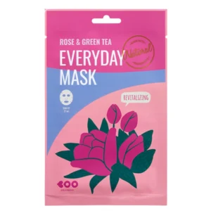 DEARBOO Rose & Green Tea Everyday Mask 27ml – Κορεάτικη Υφασμάτινη Μάσκα Αναζωογόνησης & Ενυδάτωσης