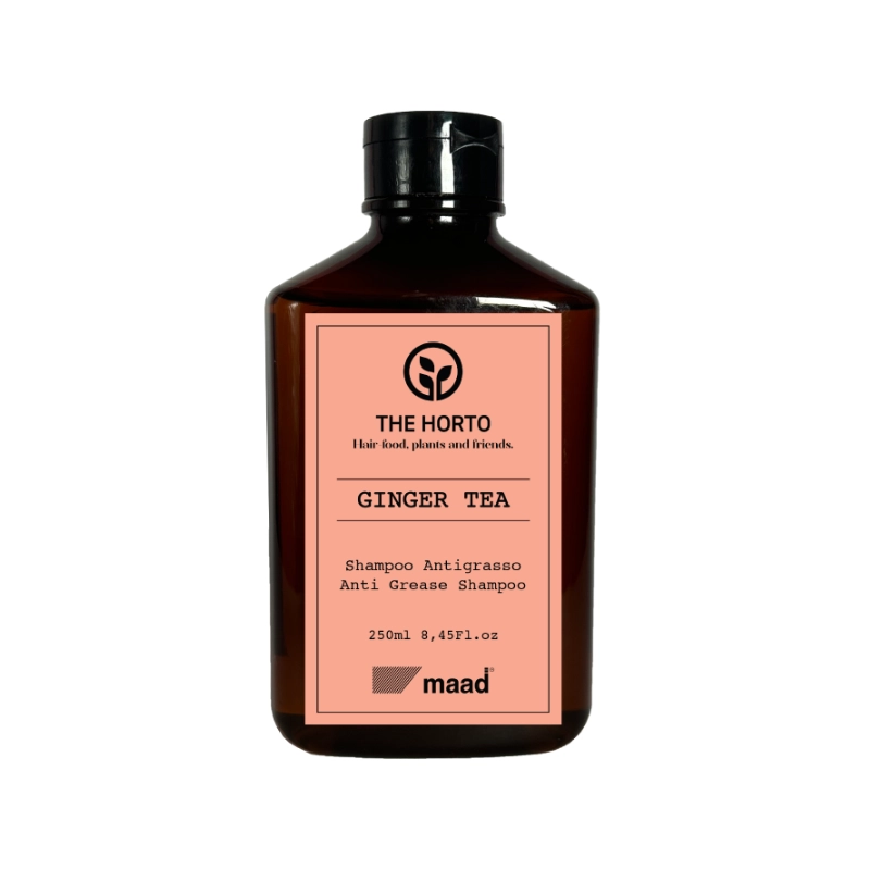 MAAD The Horto Ginger Tea Shampoo 250ml – Σαμπουάν κατά της Λιπαρότητας για Εξισορρόπηση του Τριχωτού