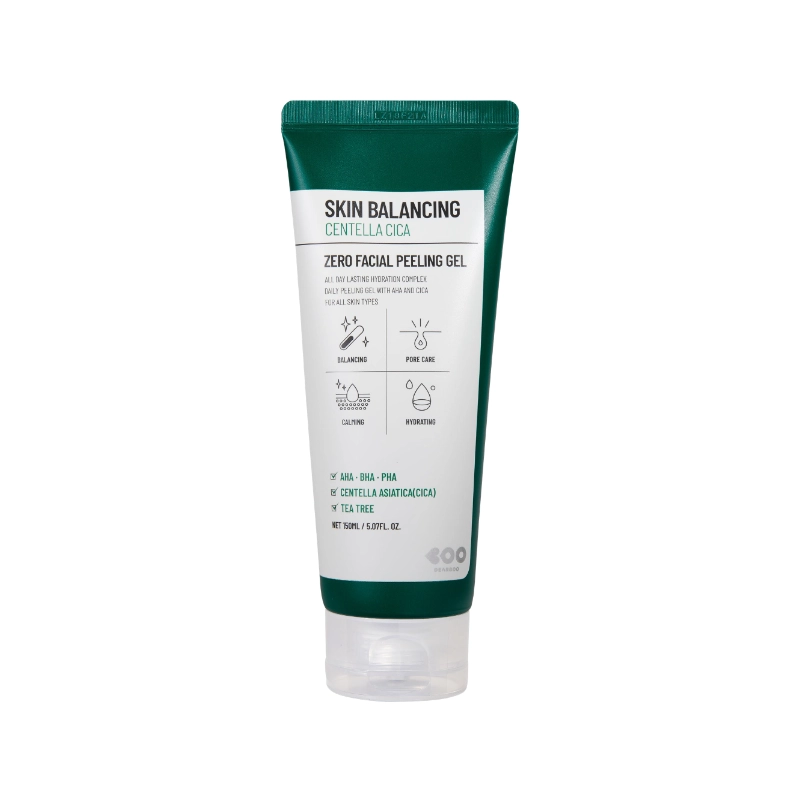 DEARBOO Skin Balancing Centella Cica Zero Facial Peeling Gel 150ml – Κορεάτικο Peeling Gel Προσώπου για Ήπια Απολέπιση & Λεία Υφή