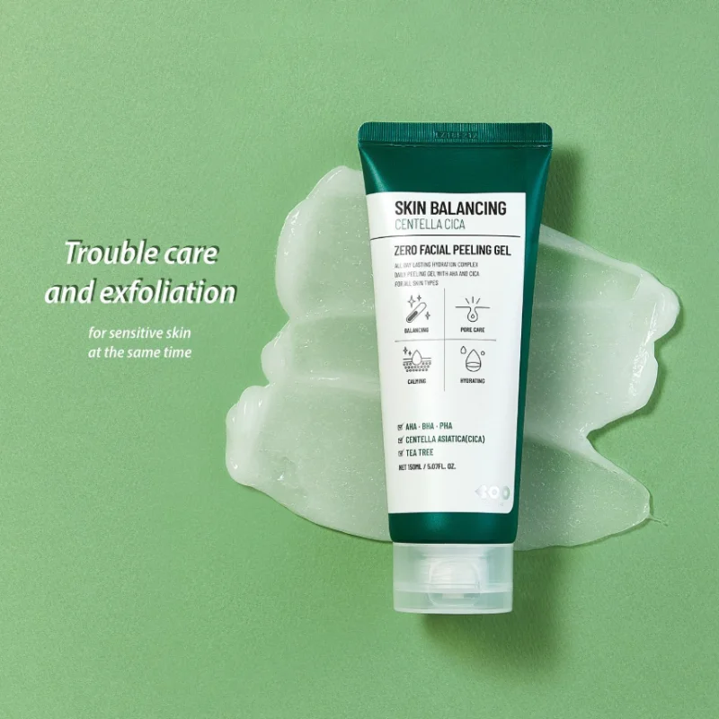 DEARBOO Skin Balancing Centella Cica Zero Facial Peeling Gel 150ml – Κορεάτικο Peeling Gel Προσώπου για Ήπια Απολέπιση & Λεία Υφή - Image 2
