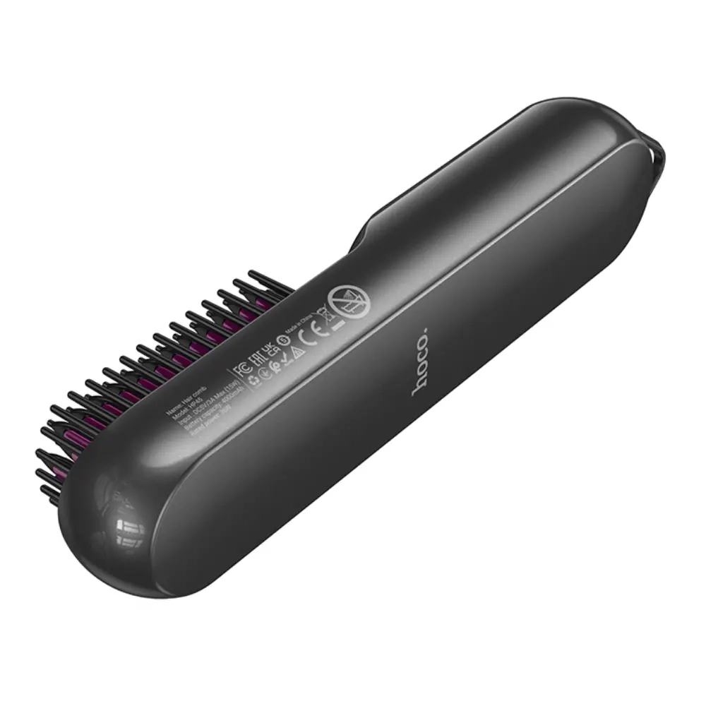 Hoco HP45 4000mAh – Ασύρματη Θερμαινόμενη Βούρτσα Ισιώματος με 3 Θερμοκρασίες 110°C–190°C - Image 2