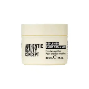 Authentic Beauty Concept Replenish Light Cream Mask 30ml Travel Size Ανάλαφρη Μάσκα Επανόρθωσης για Ταλαιπωρημένα Μαλλιά