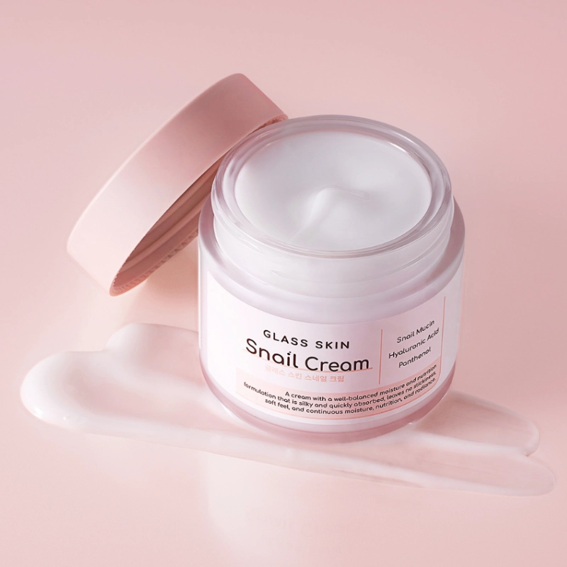 DEARBOO Glass Skin Snail Cream 80g – Κορεάτικη Ενυδατική Κρέμα-Gel Προσώπου με Βλέννα Σαλιγκαριού - Image 2