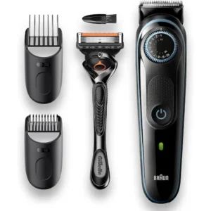 Braun BT3240 + Gillette ProGlide – Επαναφορτιζόμενη Κουρευτική Μηχανή για Γένια & Μαλλιά με UK Φορτιστή & EU Αντάπτορα