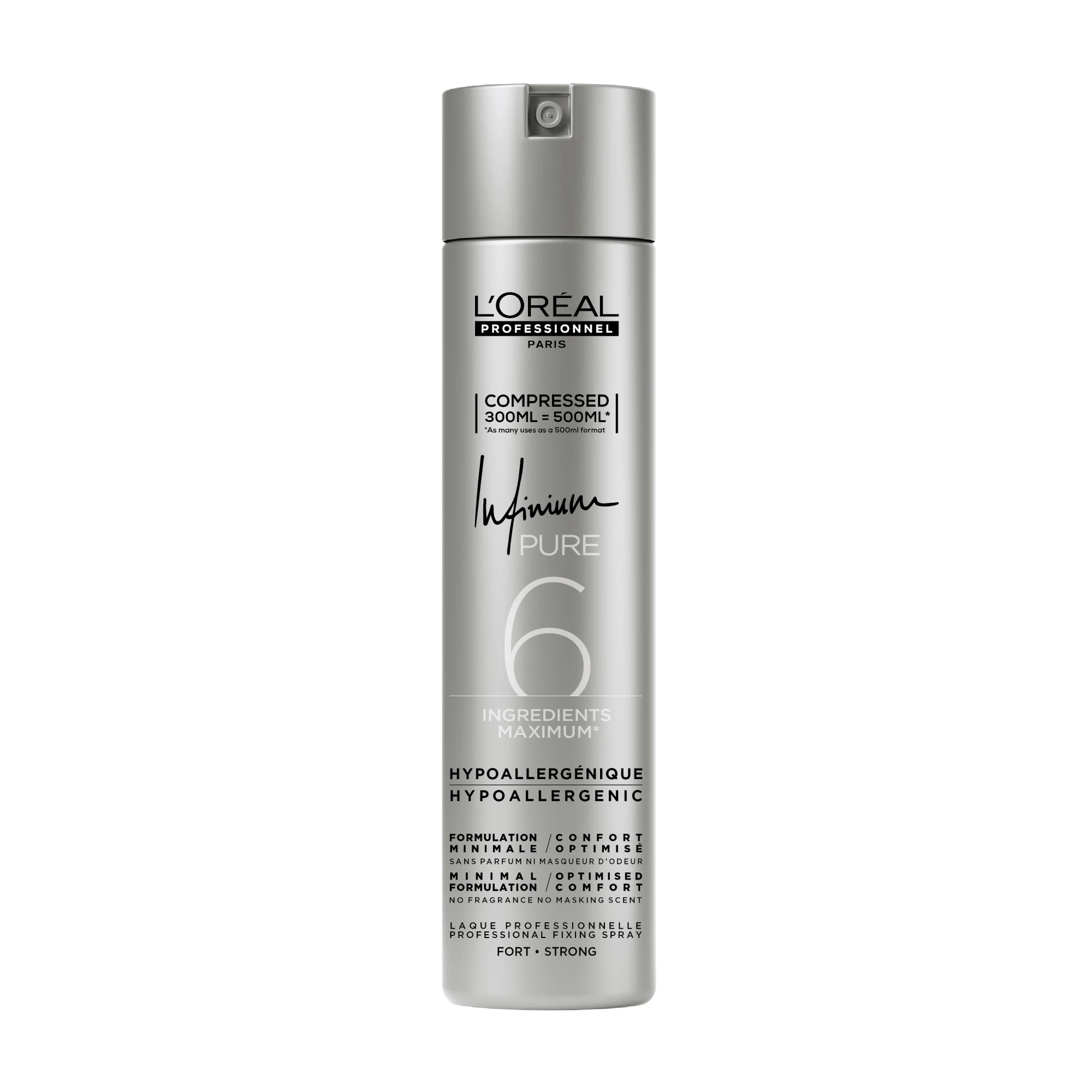 L’Oréal Professionnel Infinium Pure Strong 300ml – Λακ Μαλλιών για Δυνατό Κράτημα & Λάμψη