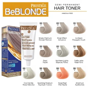 Prestige BeBlonde Semi-Permanent Hair Toner 100ml – Ημιμόνιμη Κρέμα Ρεφλέ Χωρίς Αμμωνία για Ξανθά ή Ντεκαπαρισμένα Μαλλιά