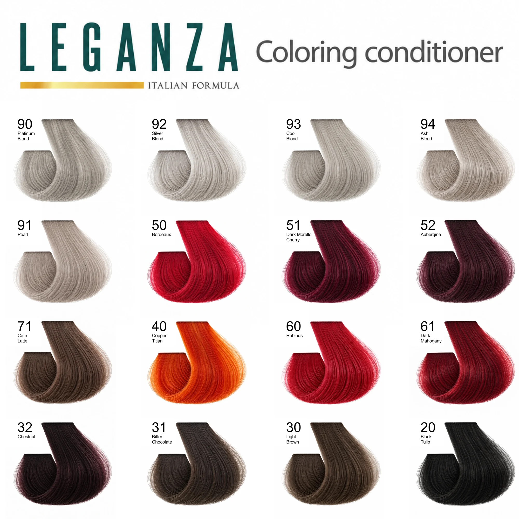 Leganza Coloring Conditioner 150ml – Μαλακτική Κρέμα Μαλλιών με Χρώμα σε 16 Αποχρώσεις Χωρίς Αμμωνία & Οξυζενέ - Image 3